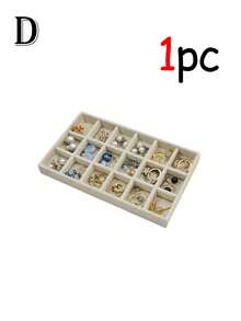 4pcs Swan Jewelry Display Tray Set, Jewelry Display Tray, Jewelry Box, Cosmetic Display Rack, Multi-Functional Jewelry Display Storage Box, Jewelry Storage Tray, Cosmetic Storage Box, Stackable Jewelry Organizer Tray, Desktop Jewelry Display Storage Tray Box, Large Stackable Drawer Tray, Suitable For Earrings, Necklaces, Rings, Bracelets, Pendants, Lipsticks, Faux Pearls, Brooches, Etc., Elegant And Convenient Bedroom Accessory, A Cosmetic Storage Box Suitable For Room Bedroom Beautiful Girls Accessory Storage, Jewelry Storage Box - Multicolor - View 13