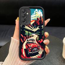 Funda de Teléfono TPU para Samsung Galaxy S23 Ultra/S24/S25/S22+/S20 FE Pro Plus 5G, Diseño de Patrón de Conducción en Montaña, Cubierta Protectora Suave de Silicona a Prueba de Golpes y Portátil - Colores mixtos - Ver 6