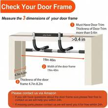 Pull Bar Doorway, Multiple Levels Width Adjustable Pull Bar Accurately Match Wide And Narrow Doorframe, Indoor Chin - Bar Workout Bar, USA Patent - Silver - View 5
