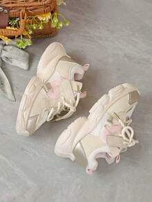 1双儿童透气网面休闲运动鞋，百搭 - 粉色 - 查看 7