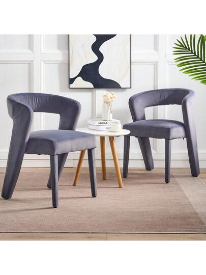 New Armchair, Lounge Chair, Upholstered Chairs, Single Sofa, Cube 59x60x79, Velvet, Load Capacity 150 Kg, Grijs