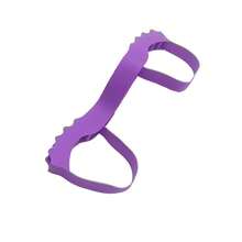 Adjustable Toe Strengthener Resistance Band Blue Silicone For Leg Training Hip Building Foot Mobility Stretching Exercise Bands