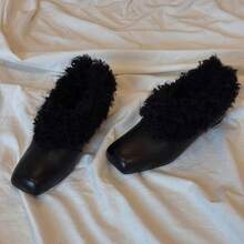 Women Wedges & Flatform - Black Fur - View 11