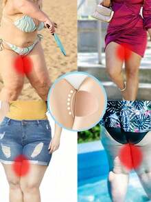 1/3/6/10pcs Non-Woven Fabric Anti-Chafing Thigh Bands, Plus Size Applicable, Anti-Friction Tape, Anti-Friction Skin Tape, Anti-Friction Thigh Protector, Soft Breathable Anti-Friction Strips, Sweat-Proof Invisible, Unisex, Super Thin Thigh Pads, Suitable For Summer, Outdoor, Travel, Running, Hiking, Fitness And Daily Wear, Lightweight And Comfortable, Skin-Friendly And Easy To Apply, Ideal For Pairing With Skirts, Shorts And Dresses. - Multicolor - View 10