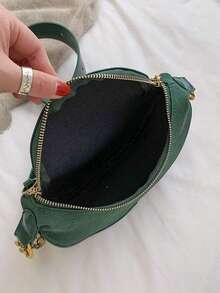 1 Stück modische neue einfarbige Damen Brusttasche mit matter Oberfläche, passend für Herbst und Winter, vielseitig und elegant, Wildleder Umhängetasche/Schultertasche