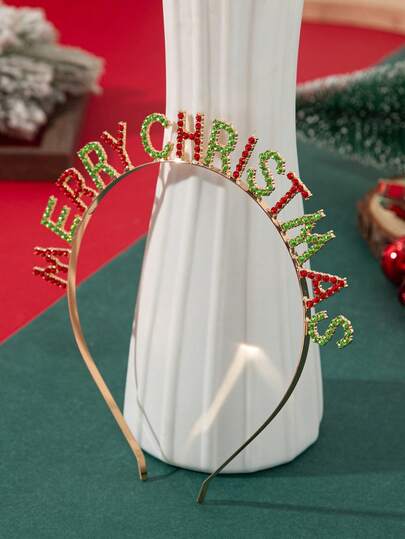 1 pieza Diadema navideña elegante y de moda, adecuada para atuendos festivos