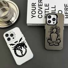 Funda de Teléfono con Logo de Químico de Metal Completo, Cubierta Interior Plateada, Compatible con Apple 17, 16, 15, 14, 13, 12, 11 Pro Max - A82Ysil01 - Ver 1