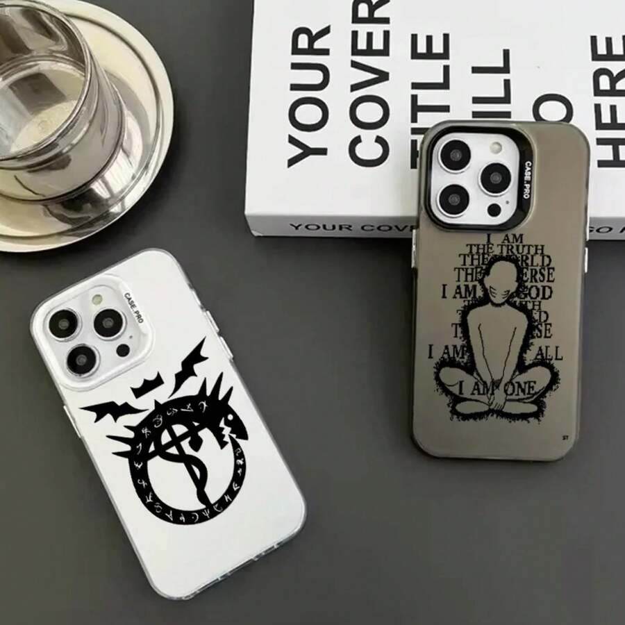 Funda de Teléfono con Logo de Químico de Metal Completo, Cubierta Interior Plateada, Compatible con Apple 17, 16, 15, 14, 13, 12, 11 Pro Max - A82Ysil01 - Ver 1