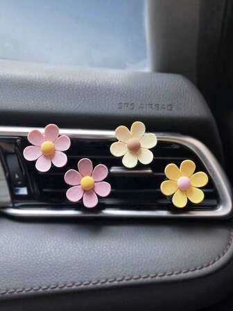 4pcs Sunflower Vent Clip Car Diffuser
