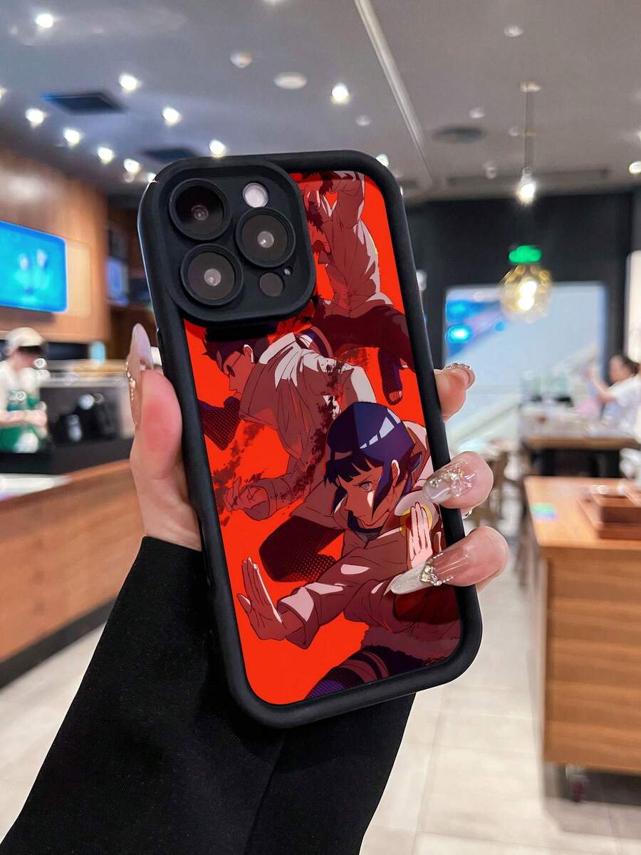 ¿Qué es una funda para teléfono con diseño dinámico estilo anime y figuras de acción de batalla? Es compatible con 17, 16, 16 Pro Max, 15, 15 Pro Max, 14, 13, 12 y 11 Pro. Ofrece protección contra golpes y caídas gracias a su fabricación en TPU resistente. Es un excelente regalo para familiares, amigos, niños, cumpleaños, Halloween, Navidad, parejas y San Valentín. - Negro - Ver 1