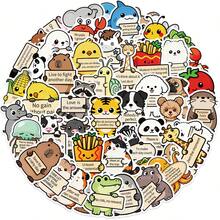50pcs Motivational Emotional Animal Stickers, Decorative For Water Bottles, Phone Cases, Skateboards, Notebooks, DIY - Multicolor - View 3