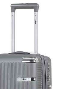 Carry-On Suitcase 10kg 360 Wheels Handbag Travel - Grey - View 2