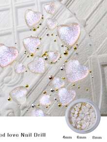 مجموعة 200 قطعة/30 قطعة من الزينة المذهبة للأظافر، ألماس راتنجي ثلاثي الأبعاد لامع، مجموعة هدايا مختلفة الأحجام تلبي احتياجات مختلفة، تستخدم لتزيين أظافر المناسبات والأعراس - متعدد الألوان - مشاهدة 16