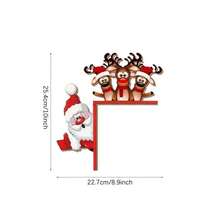 1/2 Set Funny Christmas Door Frame Wooden Decorations, Santa Claus, Reindeer, Snowman, Door, Window, Christmas Decoration For Indoor Christmas Ornaments Home Decor Christmas Decorations Room Decor Winter