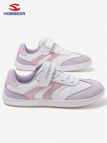 HOBIBEAR 1双青少年休闲运动鞋，男女童均可穿着，宽鞋头设计，舒适易穿，配有魔术贴，橡胶鞋底，防滑透气，方便行走。