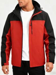 Men's New Graphene Windproof Waterproof Outdoor Padded Coat, Winter - Red - View 3