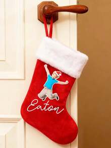 Customized Pet Photo Christmas Stockings | Personalized Family Socks | Dog Cat Christmas Gifts | Holiday Home Decor | Christmas 2025, Christmas Gifts, Perfect Christmas Gifts - Elegant Calligraphy Font - Christmas Gifts, Gifts For Family, Christmas Gifts