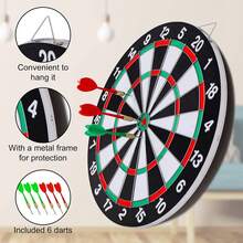 1set Professional Dartboard Set, 4/ 6 Soft-Tipped Darts, Digital Design, Can Be Hung, Durable Material, Suitable For Ages 18 And Above, Suitable For Competitions And Games, Indoor And Outdoor Relaxation Activities, Relieves Eye Fatigue