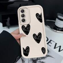 Funda protectora de silicona para teléfono  Galaxy S23 Ultra, S24, S25, S22+, y S20 FE Pro Plus 5G, con diseño de graffiti de corazón, diseñada para portabilidad y resistencia a los golpes. - Colores mixtos - Ver 2