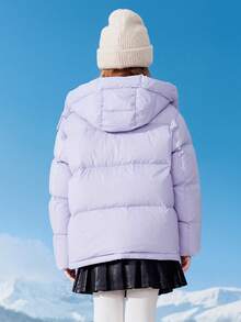 Balabala BalaOne 女童羽绒服，2025 冬季款，保暖舒适 - 粉紅紫 - 查看 3