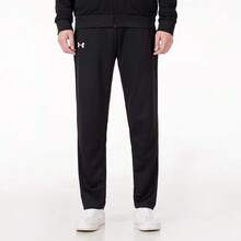 Under Armour Unisex Straight Leg Knit Casual Loose Sweatpants, Running & Training Pants - Black - View 1