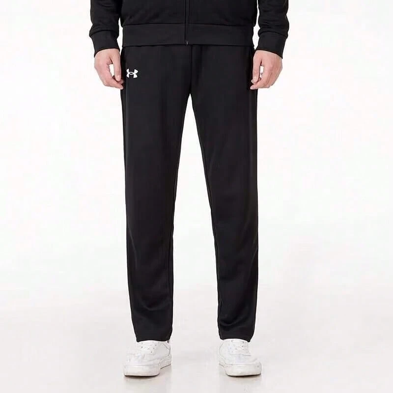 Under Armour Unisex Straight Leg Knit Casual Loose Sweatpants, Running & Training Pants - Black - View 1