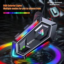 Multi-Functional Wireless Motorcycle Headset & Earbud - Dual-Mode Dual Channel, Music Player, Call Control With Soft/Hard Microphone For Simultaneous Music & Riding - Multifunctional Bluetooth Headset (host + Accessories Set) - View 3