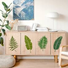 6 قطع قوالب أوراق كبيرة للرسم على الجدران 16 * 12 بوصة قوالب نباتية أوراق النخيل قوالب جدارية أوراق استوائية قوالب بلاستيكية قوالب رسم فني لديكور جدران المنزل