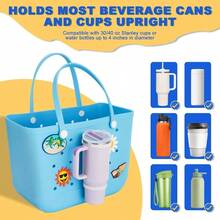 Accessories Cup Holder, Bogg Cup Holder 40 Oz All Large Bogg Bags Leak - Proof Drink Holder With Universal DesignFits, Large, Bog Bag Models - 白色 - 查看 2