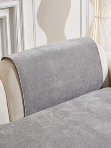 1个雪尼尔沙发垫 - 亲肤、宠物友好、可机洗，适用于1-4人沙发 - 淺灰色 - 查看 7