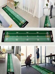 Portable Golf Practice Mat - Washable, Non-Slip, Training Mat With Target Scoring System, Suitable For Indoor/Outdoor Use In Home And Office, Made Of Polyester Fiber, Perfect For Indoor Sports - Multicolor - View 3