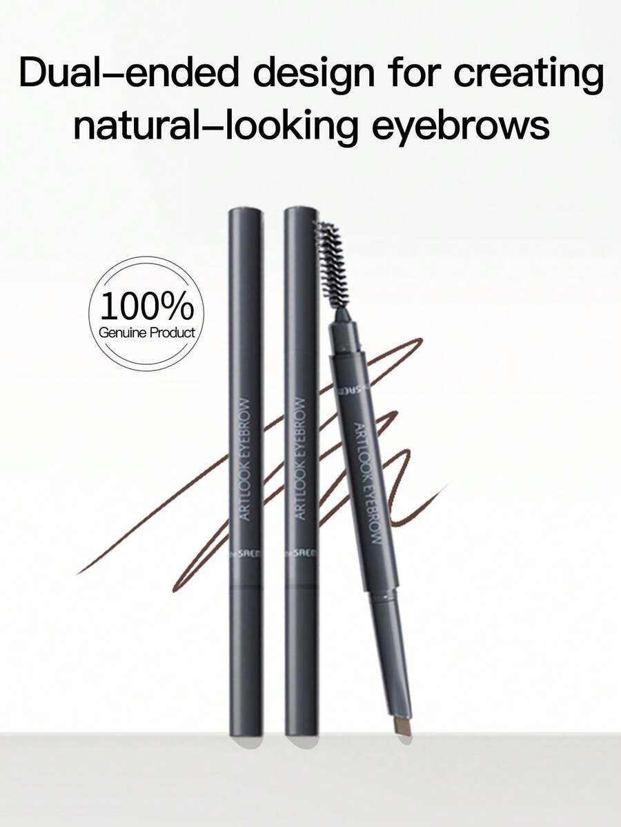 the SAEM Deshine Dual-Ended Eyebrow Pencil, Waterproof, Sweat-Resistant, Natural, Long-Lasting, Smudge-Proof, Easy Application, Fine Tip, Wild Brow - 01 Brown - 01 Brown - View 1