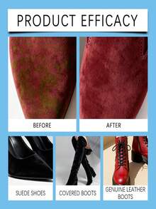 1pc 100ml Suede Decontamination Set With Free Brush. Dedicated Suede Cleaner Suitable For Cleaning Fur, Snow Boots, And Nubuck Shoes. Gently Removes Dirt Without Damaging Fluff, Decomposes Common Stains Like Oil, Water, And Dust, Easy To Use And Carry. - Multicolor - View 9