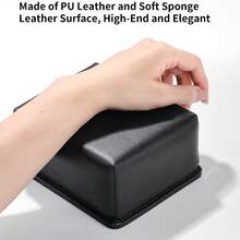 Square Nail Art Hand Rest, Suitable For Acrylic Nails, Ultra-Fine Fiber Leather Nail Art Hand Cushion, Soft Hand Pillow, Nail Technician Exclusive