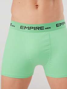 Set Of 4 Plain Microfiber Boxer Briefs In Assorted Colors - 彩色 - 查看 3