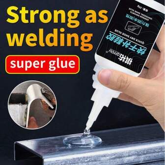 1pc Powerful Instant Glue, Adhesive For Metal, Plastic, Ceramics, Rubber, Wood, Acrylic, Billiard Head, Scalp Accessories, Jewelry, Shoe Repair, Quick-Drying Adhesive ﻿