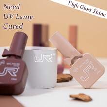 JR Set de 9 piezas de 15ml de esmalte de uñas en gel de colores, con botella y tapa con diseño de lazo para el Día de San Valentín, gel UV LED que se retira con remojo, regalo para las uñas de las niñas - Multicolor - Ver 6