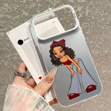 Funda Chic Vibe compatible con teléfonos ,  17,  16 Pro Max,  15 Pro Max,  13 y  12. Fabricada en TPU, ofrece protección contra golpes y caídas. Un regalo ideal para familiares, amigos, parejas y para Halloween. - Plateado - Ver 4