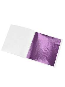 100 piezas Excelente valor Papel de arte y artesanía con lámina de oro DIY para manualidades, álbumes de recortes, decoración del hogar, de vuelta a la escuela, útiles escolares - Multicolor - Ver 16