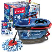 O-Cedar RinseClean Spin Mop & Bucket System Cleaning Tools And Accessories + 2 Pack Cleaning Tool Refills - 1 - Xem 1