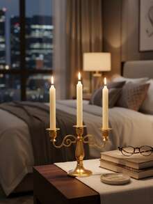 1PC European Vintage Iron Candle Holder/Candlestick Holders, Candlelight Dinner Shooting Props Candlelight Dinner Wedding Table Decoration,Room Decor/Home Decor/Table Decor/Wedding Candle Decor,Suitable For Weddings, Festivals, Tabletop Decorations For Home, Parties, Weddings,Best Friend Gift/Winter Gift,Thanksgiving Day/Christmas/Halloween