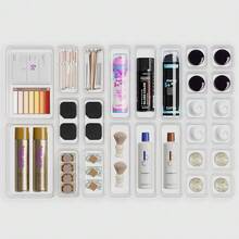 「5/7/14/18/24/26 Pc Clear Plastic Drawer Organizer Set - Durable PP Material」4 Sizes In Drawer Trays For Bathroom, Office, Kitchen Cabinet & Vanity Organizers, Desk Bins For Jewelry, Cosmetic, Utensil PP Construction For Back To School/Dormitory Storage & Festive Gift Ideas - 透明26pc抽屜收納盒 - 查看 6