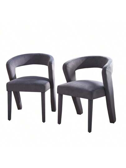 New Armchair, Lounge Chair, Upholstered Chairs, Single Sofa, Cube 59x60x79, Velvet, Load Capacity 150 Kg, Grijs view 3