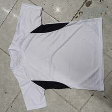 Men's Plain Dry Fit Shirt Contrast Colors - Casual - Training - Gym - Sports - Exercises - Running-Party - 白色 - 查看 8