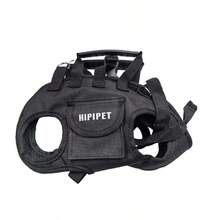 1个宠物背包，便携式狗狗旅行包，猫咪手提包，带牵引绳连接件 - 彩色 - 查看 14