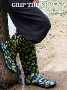 Mid-Calf Rain Boots, Waterproof And Anti-Slip, Suitable For Garden, Fishing, Farm, Outdoor Work