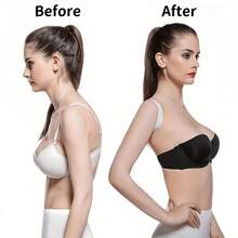 Breathable Back Support Strap, Elegant Solid Color, Ideal Back Tool, Invisible Bra Strap, Unisex - Multicolor - View 7