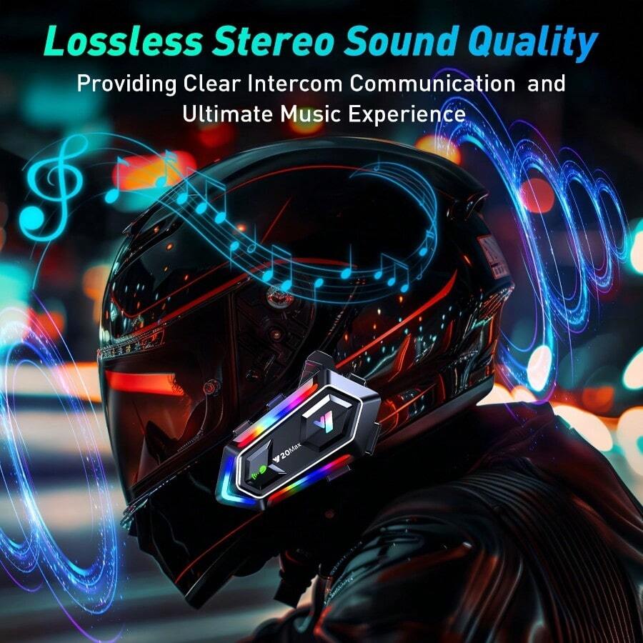 Multi-Functional Wireless Motorcycle Headset & Earbud - Dual-Mode Dual Channel, Music Player, Call Control With Soft/Hard Microphone For Simultaneous Music & Riding - Multifunctional Bluetooth Headset (host + Accessories Set) - View 1