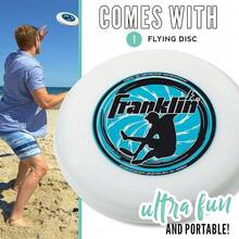 Disco Volador Sports - Disco Deportivo para Playa, Patio, Césped, Parque, Camping yás - Disco de 175 gramos - Blanco - Ver 3