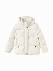 Balabala Tween Girl Girls Down Jacket, Winter 2025 Windproof & - Milky White - View 1